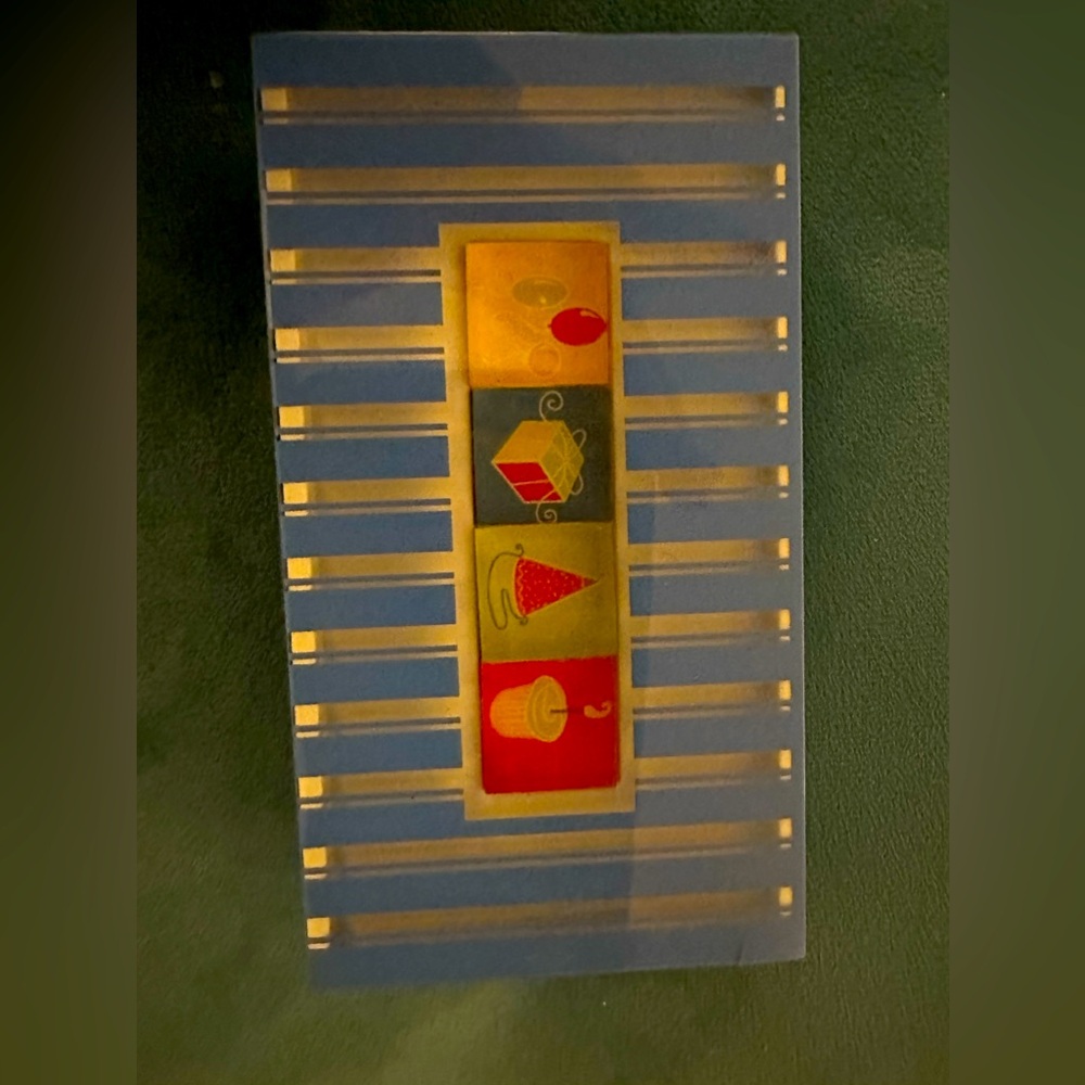 NWT Happy Birthday Strong Magnets 2002 by Artist Lisa Lowe O.R.E. set of 4 HTF